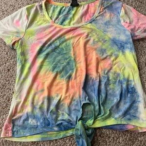 RYE 21 TIEDYE CROP TOP NWOT